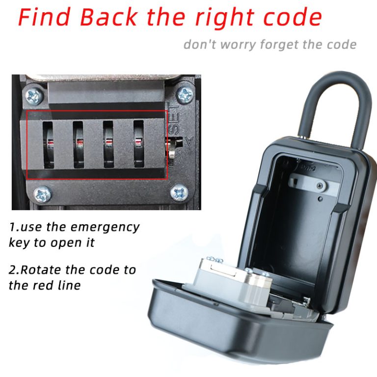 Outdoor waterproof metal security combination lock box safety box key ...